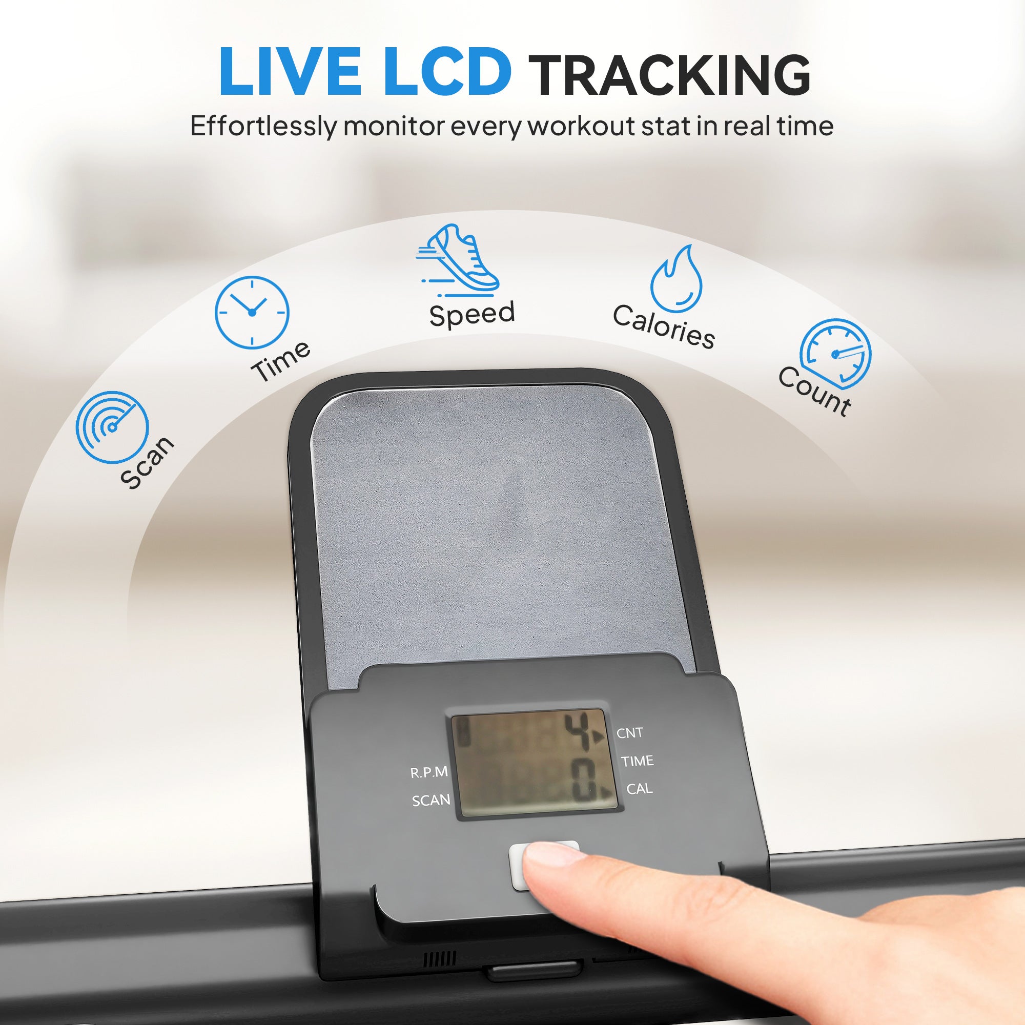 SPORTNOW Stair Stepper for Home Gym Exercise, Vertical Climber Machine with LCD Monitor & Adjustable Pedals for Workout