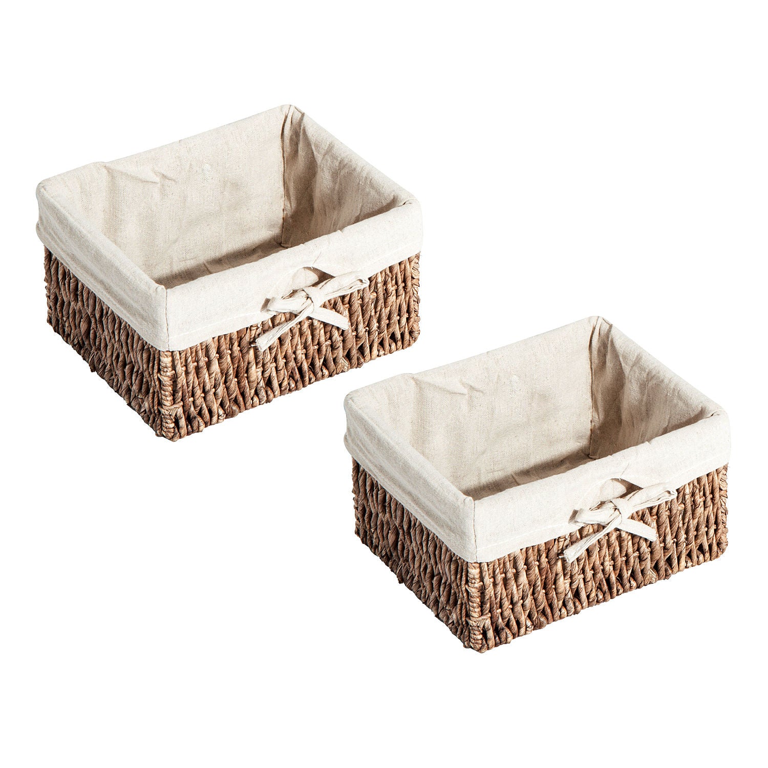 HOMCOM Entryway Coat Rack Wall Mounted Shelf w/ 2 Corn Husk Baskets and Hooks, Brown - North Peak Garden Furniture