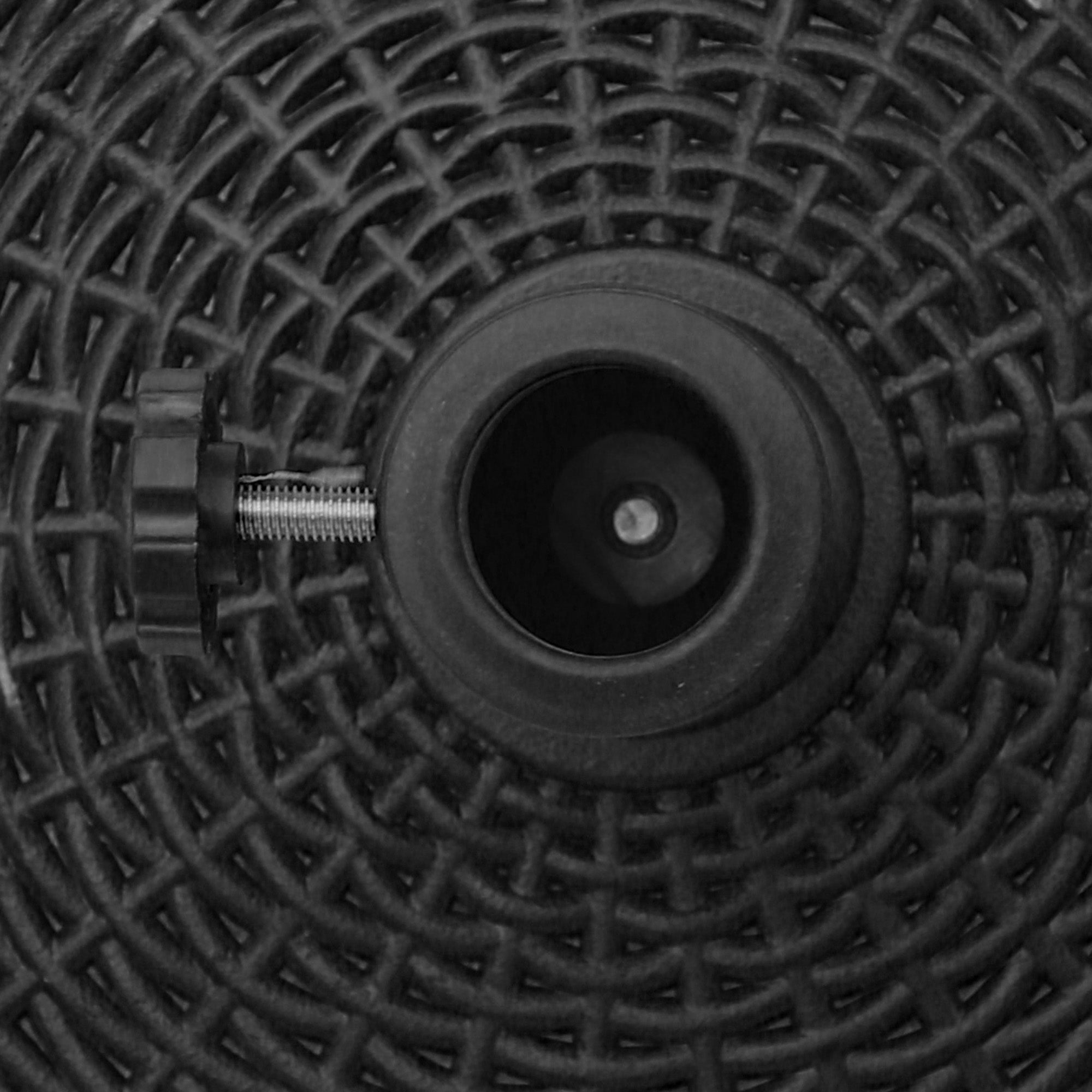 Outsunny 22.7kg Resin Patio Parasol Base Umbrella Stand Weight Deck Garden Sunshade Holder Round w/ Wheels Brakes Outdoor - North Peak Garden Furniture