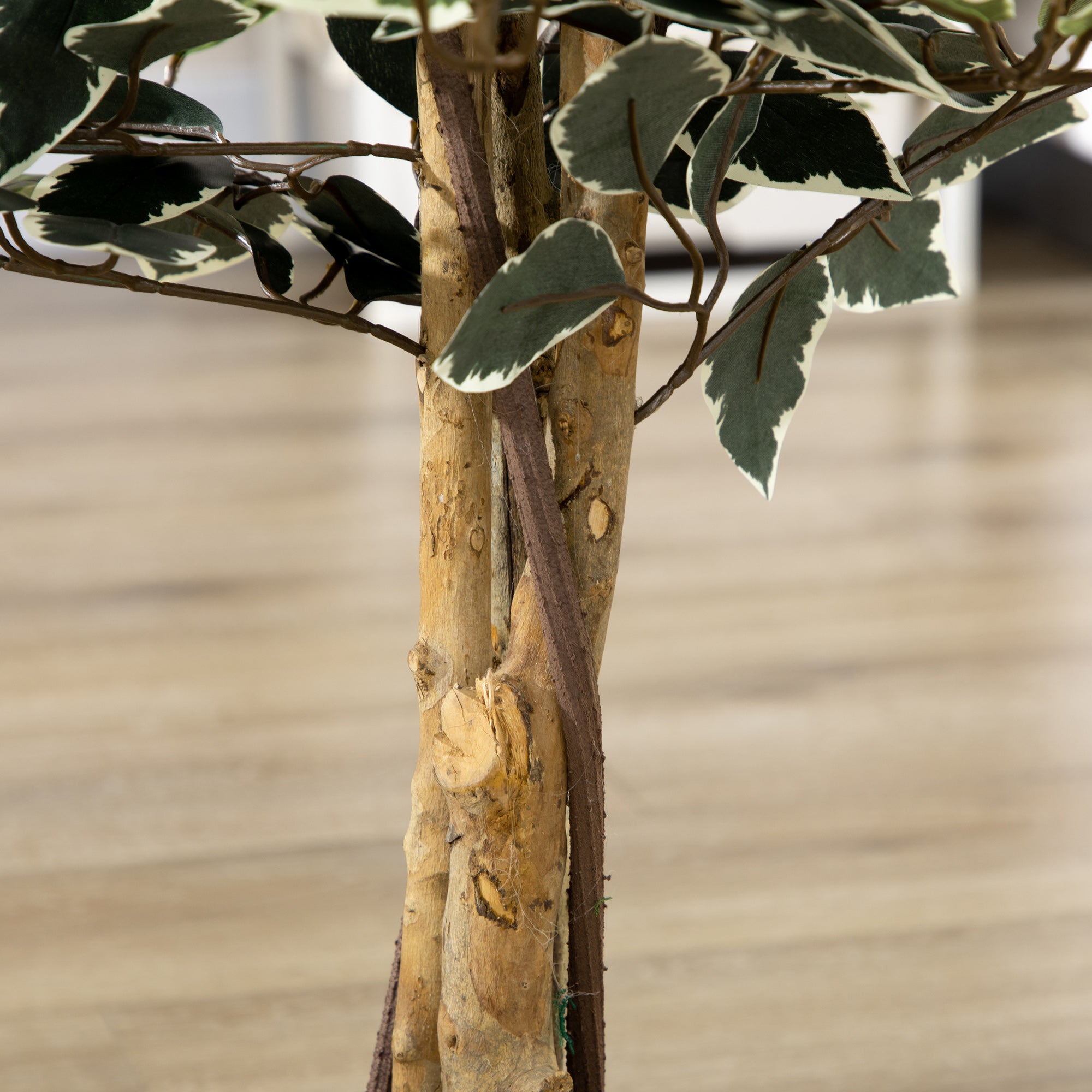 HOMCOM Set of Two Artificial Ficus Trees - North Peak Garden Furniture